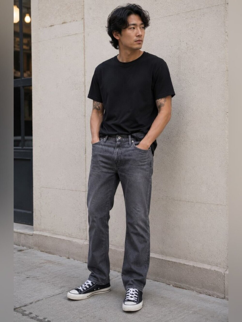 Naked & Famous  Slim Guy Cashmere Denim Jeans Men's 31x29.5 Gray Straight Leg